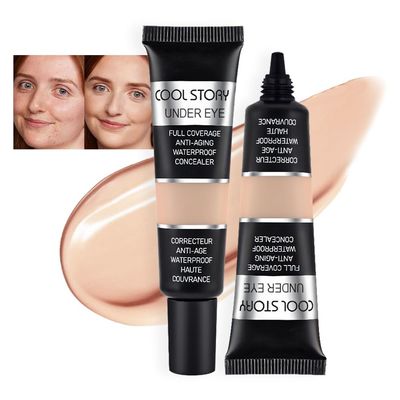 Kaely 2Pcs Under Eye Concealer for Older Women, Color Correcting Full Coverage Concealer for Dark Circles, Puffiness, Redness, Corrector de ojeras, Waterproof Anti Aging, Natural Matte Finish, Neutral