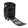 Goudergo Rolling Makeup Train Case,Cosmetic Storage Organizer Pro Adjustable Travel Trolley with Compartments, Professional Makeup Case for Beauty Parlors and Salons view 1