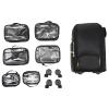Goudergo Rolling Makeup Train Case,Cosmetic Storage Organizer Pro Adjustable Travel Trolley with Compartments, Professional Makeup Case for Beauty Parlors and Salons view 4