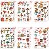 12 Sheets Mushroom Temporary Tattoos for Kids, Mushroom Birthday Party Supplies Decorations Party Favors for Boys Kids Girls Cute Face Fake Tattoos Stickers Party Gifts Game Classroom Rewards view 3