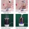 Ipalmay Makeup Brush Cleaner - Electric Makeup Brush Cleaning Machine, Automatic Cosmetics Brush Cleaning Tool & Dryer, Dust-proof Beauty Brushes Organizer, Multi-functional Gift for Women Mom Wife view 2