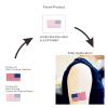 Womaha 30 Sheets America Flag Temporary Tattoos Fans Face Tattoo Stickers for Adults Kids Group Activity Props view 4