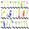 30 Pcs Bean Sprout Hair Clips, Tianhoudeger Mixed Style Plant Hairpins Flower Hair Clip Little Grass Barrette Mushroom Butterfly Headwear Hair Accessories for Women Girl School Home Party Christmas view 1