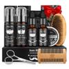 Comfy Mate Beard Kit for Men Grooming and Care: with Beard Shampoo & Conditioner Oil and Balm Brush Comb Scissors, Father's Day - Christmas - Birthday Gifts for Men Stocking Stuffers for Him Husband view 1