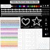 1038 Pcs of Hair Face Gems Rhinestones Pearls Stick on 15 Colors Hearts Star Gems Stickers Self Adhesive Face Hair Jewels, Stick on Rhinestones Pearls Stickers for Hair, Face, Festival Makeup, Crafts view 2
