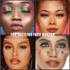 1038 Pcs of Hair Face Gems Rhinestones Pearls Stick on 15 Colors Hearts Star Gems Stickers Self Adhesive Face Hair Jewels, Stick on Rhinestones Pearls Stickers for Hair, Face, Festival Makeup, Crafts view 3
