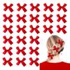 24 Pieces Mini Bowknot Hair Clips for Women Girls, Small Cute Bows Hair Ribbon Alligator Clips, Charming Hair Accessories for Every Occasion view 1