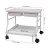 Beauty Salon Nail Or Foot Bath Spa Portable Esthetician Trolley Cart,Foot Bath Trolley with Universal Wheels for Foot Rest Pedicure Furniture Massage, White view 2