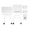 Beauty Salon Nail Or Foot Bath Spa Portable Esthetician Trolley Cart,Foot Bath Trolley with Universal Wheels for Foot Rest Pedicure Furniture Massage, White view 3
