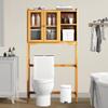 WPPTNSFY Space Saving Furniture Above the Toilet, Organizer on Washing Machine with 2 Shelves, Cabinet Tower on Toilet/Toilet, Bathroom Shelf with Internal Shelf 54/79X25X156CM view 2