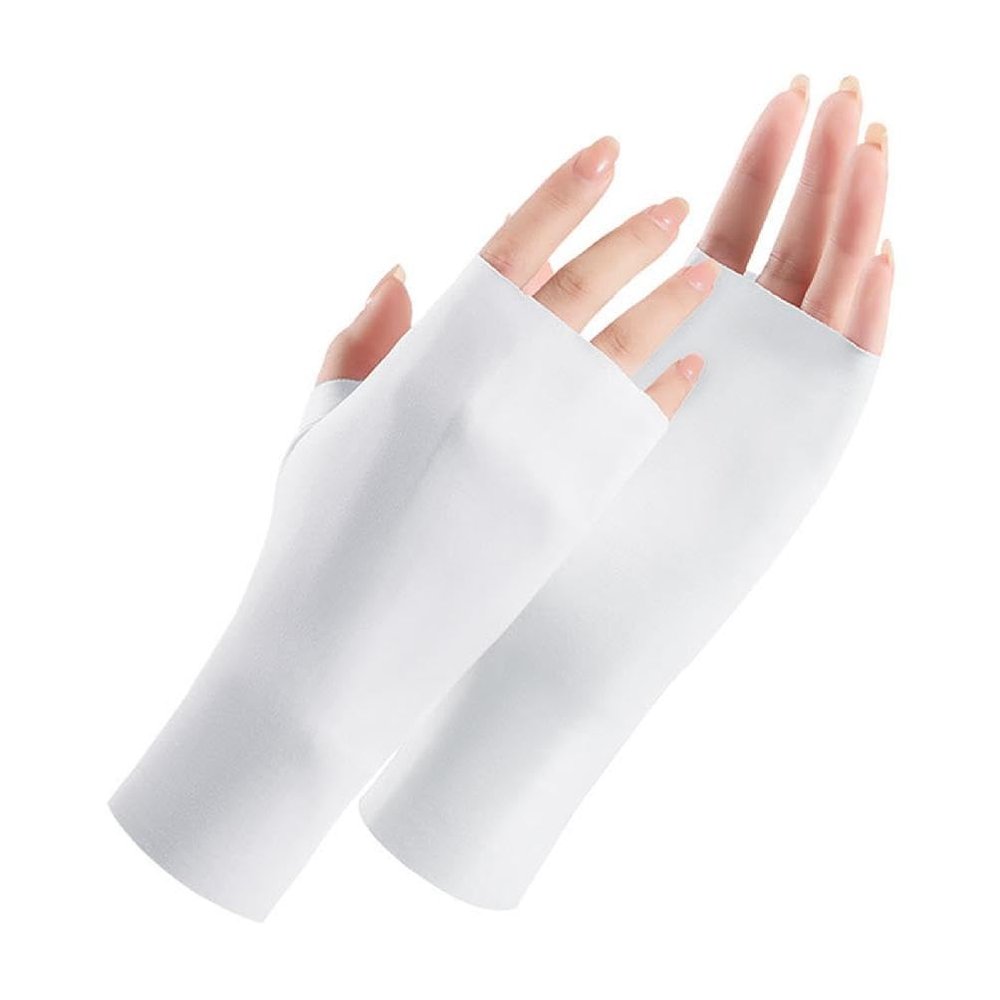 Acinkeety Uv Protection Gloves UV Shield Gloves Women Fingerless Gloves Gloves Anti Uv Gloves For Gel Driving Gloves Women