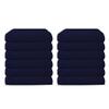 12 Pack Luxury Salon Towels, 100% Ringspun Cotton Comfort, Not Bleach Proof Highly Absorbent Barber Towels (25 x 15) Hair Towel Wrap for Women, Hand, Gym, Beauty, Spa & Home Hair Care  Navy Blue view 1