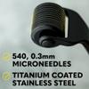 The Beard Club Derma Roller Replacement Head - 0.3mm Titanium Microneedles - 3 PACK view 2