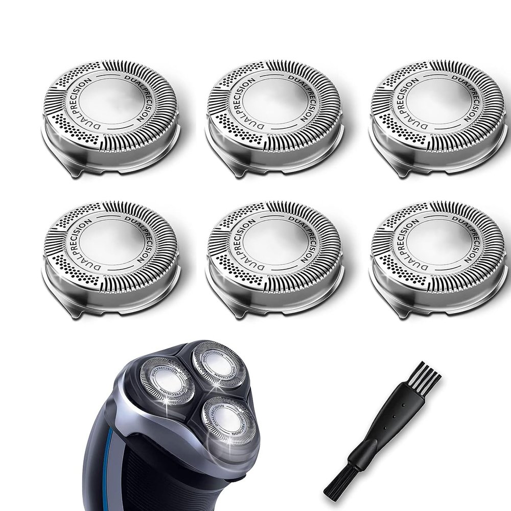 HQ8 Replacement Heads for Philips Norelco Shavers, Compatible with Philips Razor and Aquatec Shavers AT750 AT751 AT890 Heads, 6PCS