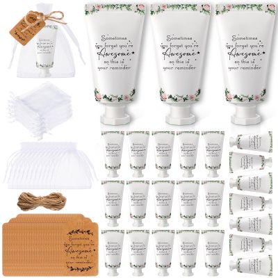 Dansib 24 Sets Hand Mini Lotion Bulk Employee Appreciation Gifts Travel Size Hand Cream Inspirational Thank You Gifts for Christmas Teachers Coworkers Employee Staff Team Nurse(Delicate)