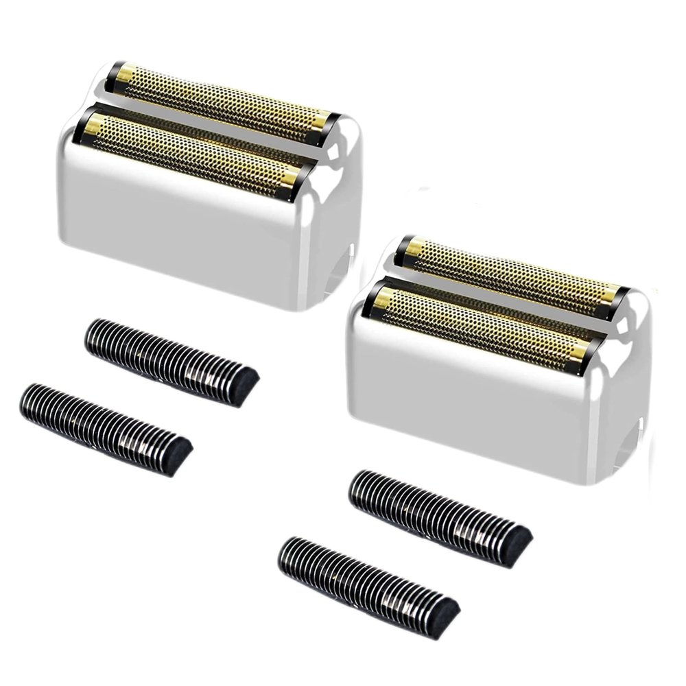 Professional Replacement Foil and Cutters for BaBylissPRO Barberology Double Foil Shaver, Compatible with BaBylissPRO Barberology FXFS2 Shaver (silver)