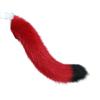 TTYAO REII Red Black Cat Ears and Tail Set for Cosplay Cat Ears Headband Animals Headdress Costume Accessories (Red Black) view 3