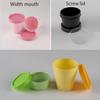 Travel Cosmetic Containers,Travel Bottles Pots,6 PC Empty 200ml Pink Facial Mask Wide Mouth Plastic Jars, 200g Leakproof Cosmetic Pot Container with Lids with 6 PC Spatula (Color : Pink, Size : 50ml) view 4