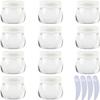 Travel Cosmetic Containers,Travel Bottles Pots,Pack of 24, Empty Pink 10ml Plastic Cosmetic Jars Container pot Lip Balm Lotion Storage Container Face CreamTravel Bottle + 4 X Spatula (Color : Pink) view 1