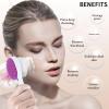 Silicone Face Scrubber Double Side, Beomeen Handheld Facial Cleansing Brush 2 in 1 Face Cleanser Brush for Deep Cleansing and Exfoliating, Blackhead Makeup Removal 2 Pcs view 3