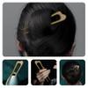 Beavorty 5pcs French Hair Pins Wood U Shaped Hairpins Hair Fork Sticks 2 Prong Updo Chignon Pins for Women Girls Buns Hair Accessories view 2