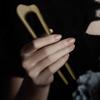 Beavorty 5pcs French Hair Pins Wood U Shaped Hairpins Hair Fork Sticks 2 Prong Updo Chignon Pins for Women Girls Buns Hair Accessories view 3