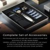 FREED Customized gifts Engraving Shaving Kit - Safety Razor with metal handle include razor base, razor travel case and 5 Razor Blade Refills,it's the best gift for men (Silver) view 4