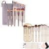 HEYMKGO 15Pcs Makeup Brushes with 18Pcs Makeup Brushes Set, for Blending Shading Contouring with Cosmetic &Bag view 1
