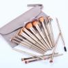 HEYMKGO 15Pcs Makeup Brushes with 18Pcs Makeup Brushes Set, for Blending Shading Contouring with Cosmetic &Bag view 2