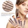 HEYMKGO 15Pcs Makeup Brushes with 18Pcs Makeup Brushes Set, for Blending Shading Contouring with Cosmetic &Bag view 3
