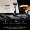 FREED Customized gifts Engraving Shaving Kit - Safety Razor with metal handle include razor base, razor travel case and 5 Razor Blade Refills,it's the best gift for men (Hades) view 3