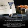 FREED Customized gifts Engraving Shaving Kit - Safety Razor with metal handle include razor base, razor travel case and 5 Razor Blade Refills,it's the best gift for men (Pearl White) view 3