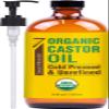 Seven Minerals New 16 fl oz Glass Bottle Castor Oil Organic Cold Pressed Unrefined Glass Bottle Pack - 100% Pure USDA Certified Organic Hexane Free view 1