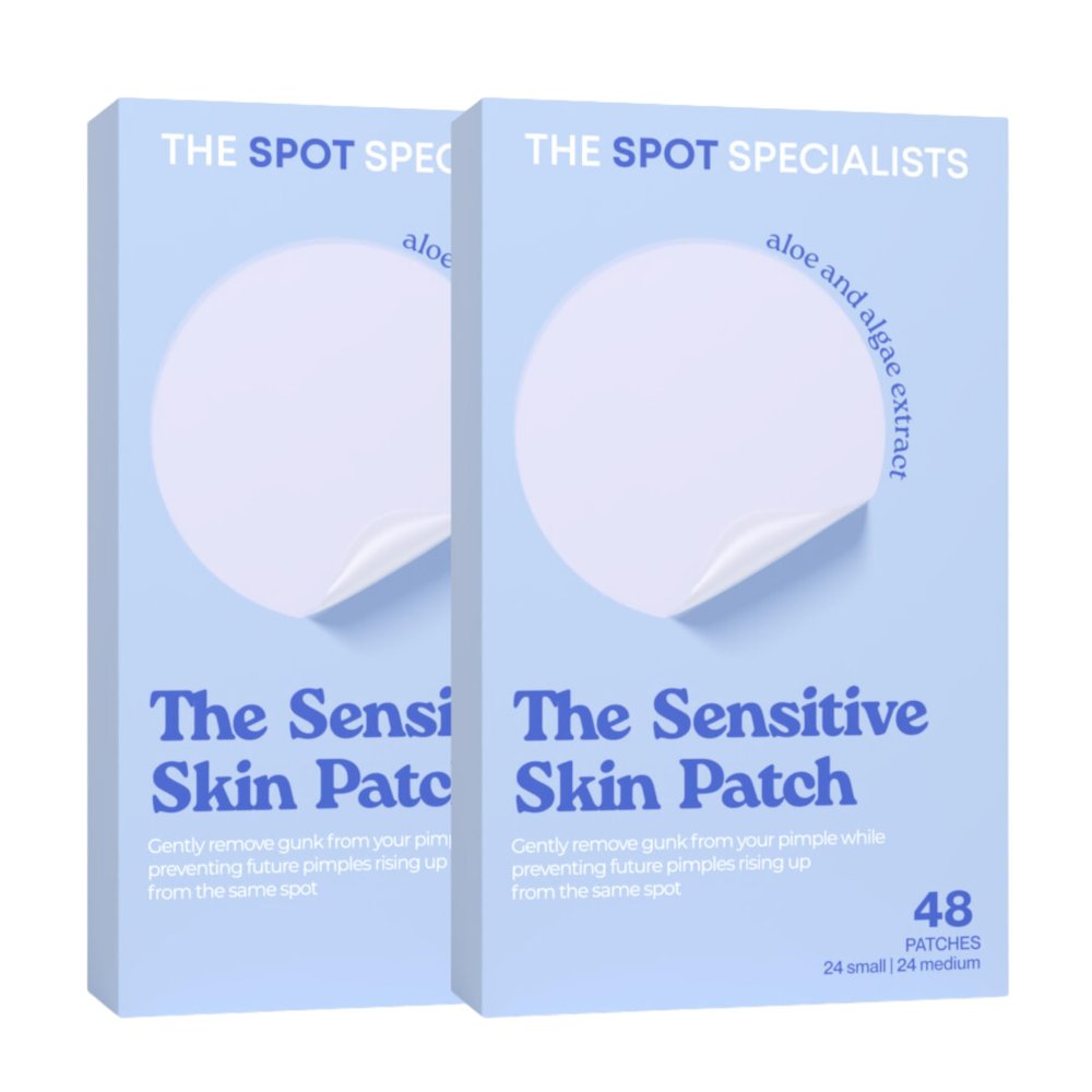 The Sensitive Skin Patch (2 Pack) | Bespoke Formula Pimple Patches for Face | Clear Skin, Gentle Touch | Results After 6 Hours | Strategically Curated Ingredients | Created By Dermatologists