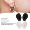 3D Silicone Ear Model, 2 Pair Ear Piercing Kit, Ear Simulated Fake Model Practice Tool Body Piercing Practice Model for Piercing Practice Teaching Jewelry Display (Black and White) view 2