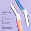 Billie - Dermaplane Starter Kit - Reusable Handle + 3 Refill Blades - Remove Facial Hair + Perfectly Shape Brows - Dermatologist-Approved - Malibu view 4
