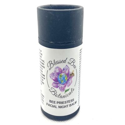 Bee Priestess Facial Night Balm, Organic Anti-Aging Beeswax Balm