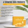 Healov Turmeric Skincare Set - Turmeric Skin Care Products Brightening & Acne - Turmeric Skin Care Kit, Turmeric Skin Care Set - Turmeric Cleanser, Body Scrub, Face Cream & Facial Serum view 2