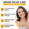 Healov Turmeric Skincare Set - Turmeric Skin Care Products Brightening & Acne - Turmeric Skin Care Kit, Turmeric Skin Care Set - Turmeric Cleanser, Body Scrub, Face Cream & Facial Serum view 4