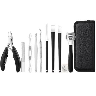 17PCS Pedicure Set kit Ingrown Toenail Trimmer Nail Clippers Cuticle Cutter Pedicure Plier Pedicure Tool,11pcs Set C