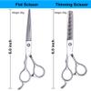 10 pcs Left-handed scissors hairdressing scissors flat scissors wholesale hairdressing scissors barber left-handed hair cutting tool set view 2