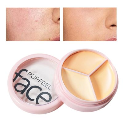 Concealer Palette - Long-Lasting Tri-Color Color Correcting Concealer - Contouring Concealer Palette, Color Correcting Concealer, Korean Concealer Waterproof Naysku