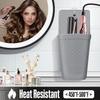 CROWATTS Heat Resistant Silicone Hair Iron Mat and Pouch,Portable Travel Hair Straightener Mat and Holder for Hair Styling Tools.1 Pack.(Gray) view 3