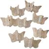 10Pcs White Transparent Mini Butterfly Hair Clips - Cute Small Claws, Hairpins and Headdress Accessories view 2