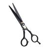 6 inch Professional Black Hair Cutting Scissors Set Barber Scissors Blue Gemstone Screw 7 pcs for Stylist, Hairdresser, Men, Women, Kids at Salon Barber view 4