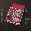 19 Pcs/Set Beauty Nail Manicure Pedicure Scissors Care Set Manicure Set Nail Clippers Tool Complete Box Nail Art,1 view 4