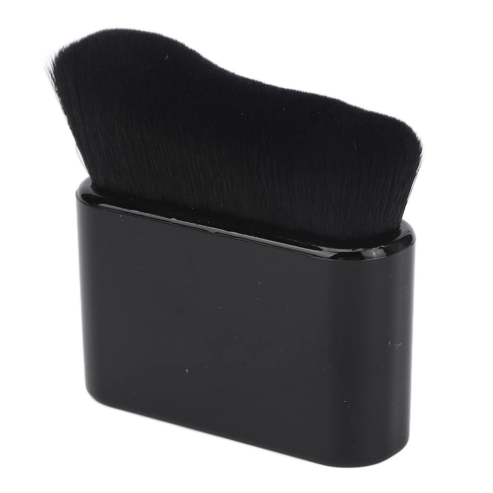 Flat Self Tanning Brush, Large Size Foundation Sunless Makeup Brush for Body Hand Leg, Black Blending Body Makeup Brush for Self Tanner Application