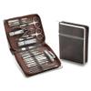 26 pcs Manicure Set Decoration Foot Tool and Nail Clipper Stainless Steel Nail Clipper Set,Coffee view 1