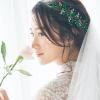 Aswewamt Green Emerald Crystal Hairband - Hair Accessory for Women, Green Leaf Headpiece for Bride, Bridesmaid, Wedding, Party, Prom, Dance, Gift view 4