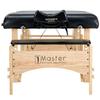 Master Massage Gibraltar 32" Width Olympic LX Portable Massage Table- Extra Wide for Larger Clients, Supports.- Tattoo Spa Salon Facial Beauty Bed, Lash Tables Black (Black) view 3